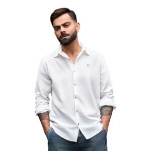 WROGN Men's Linen Blend Shirt | Solid Styles | Slim Fit