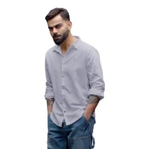 WROGN Men's Linen Blend Shirt | Solid Styles | Slim Fit